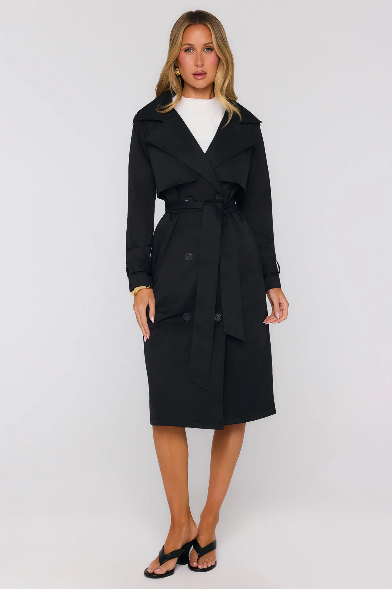 Piccadilly Trench Coat Black
