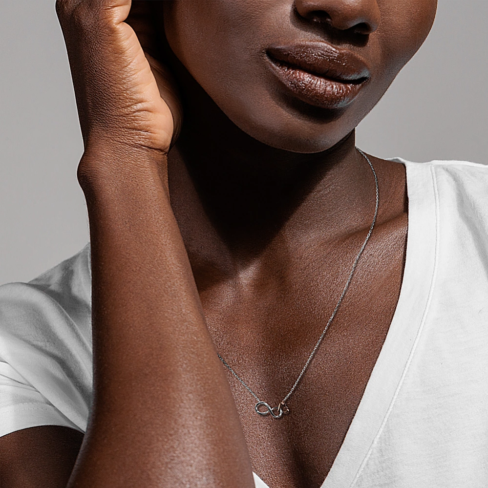Heart Link Infinity Pendant