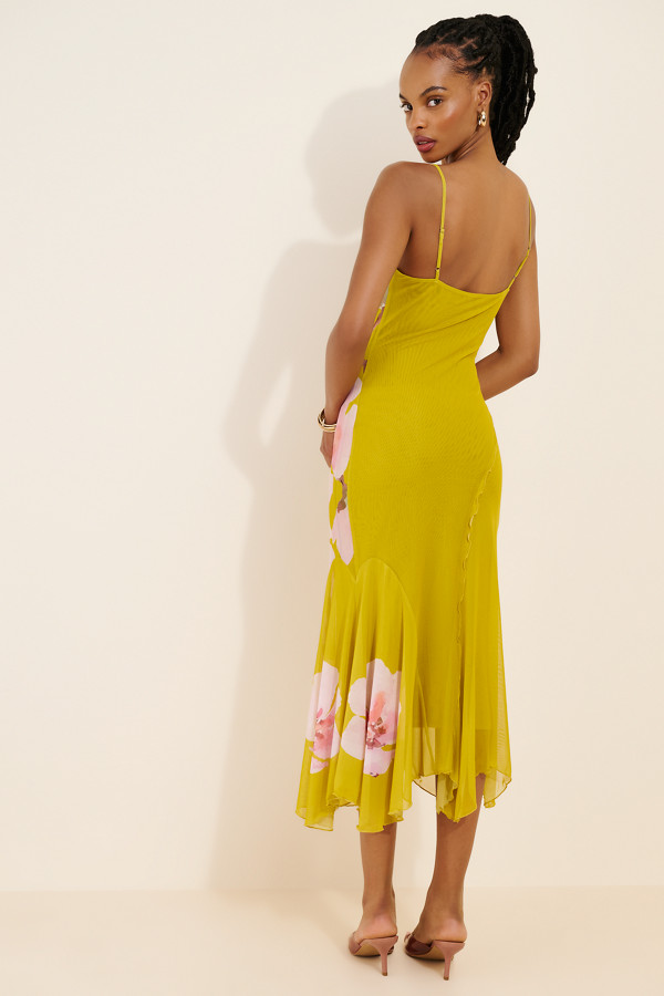 Floral Cowl Neck Slip Dress