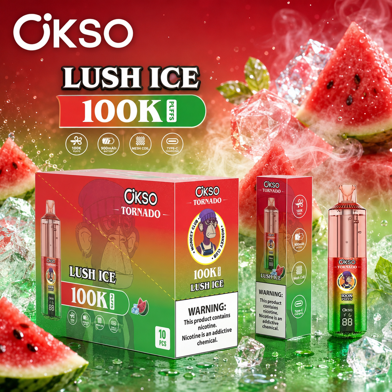 OKSO Tornado 100K Disposable Vape