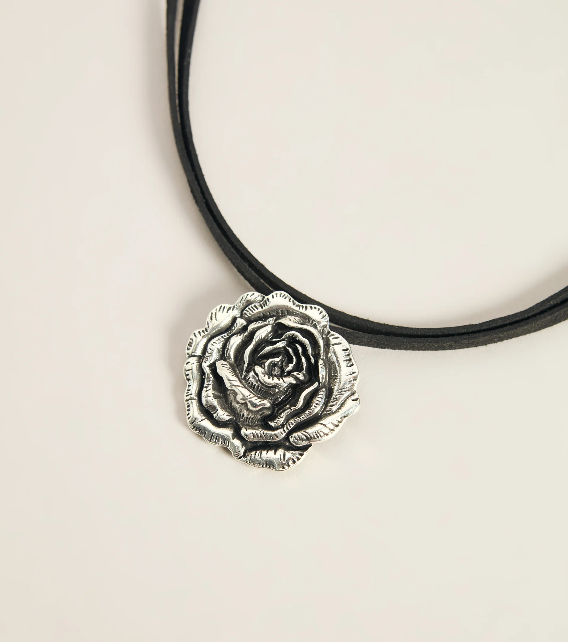 Petal With Attitude Rose Choker Necklace