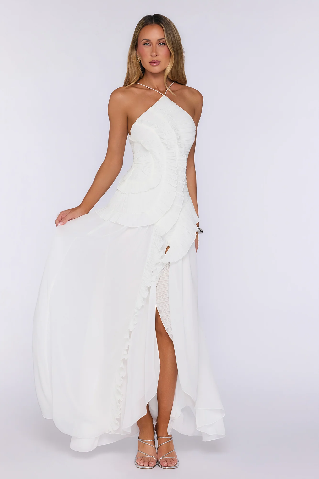 Beyond Style Maxi Dress Ecru