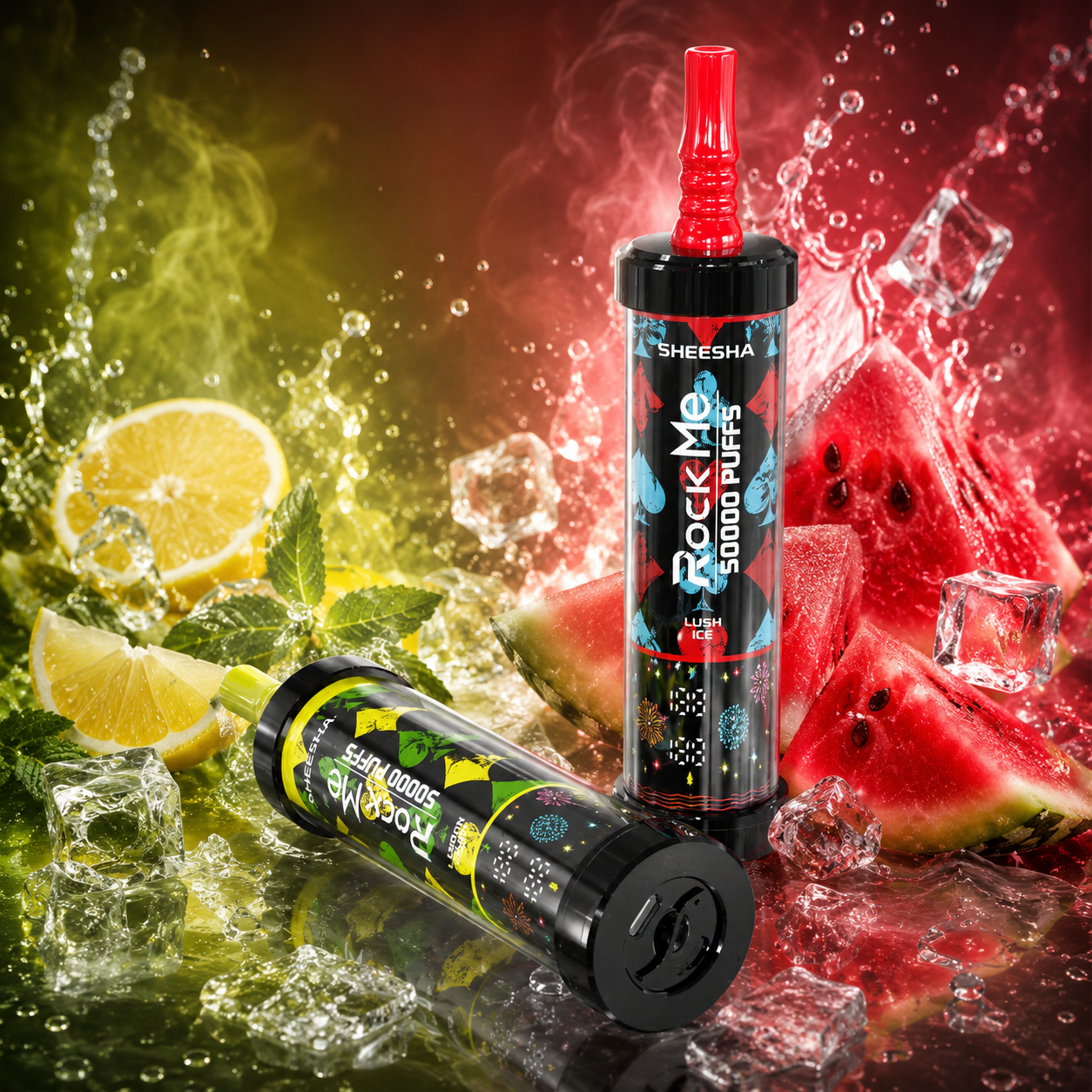 【New Arrive】ROCKME SHEESHA 50K Puffs