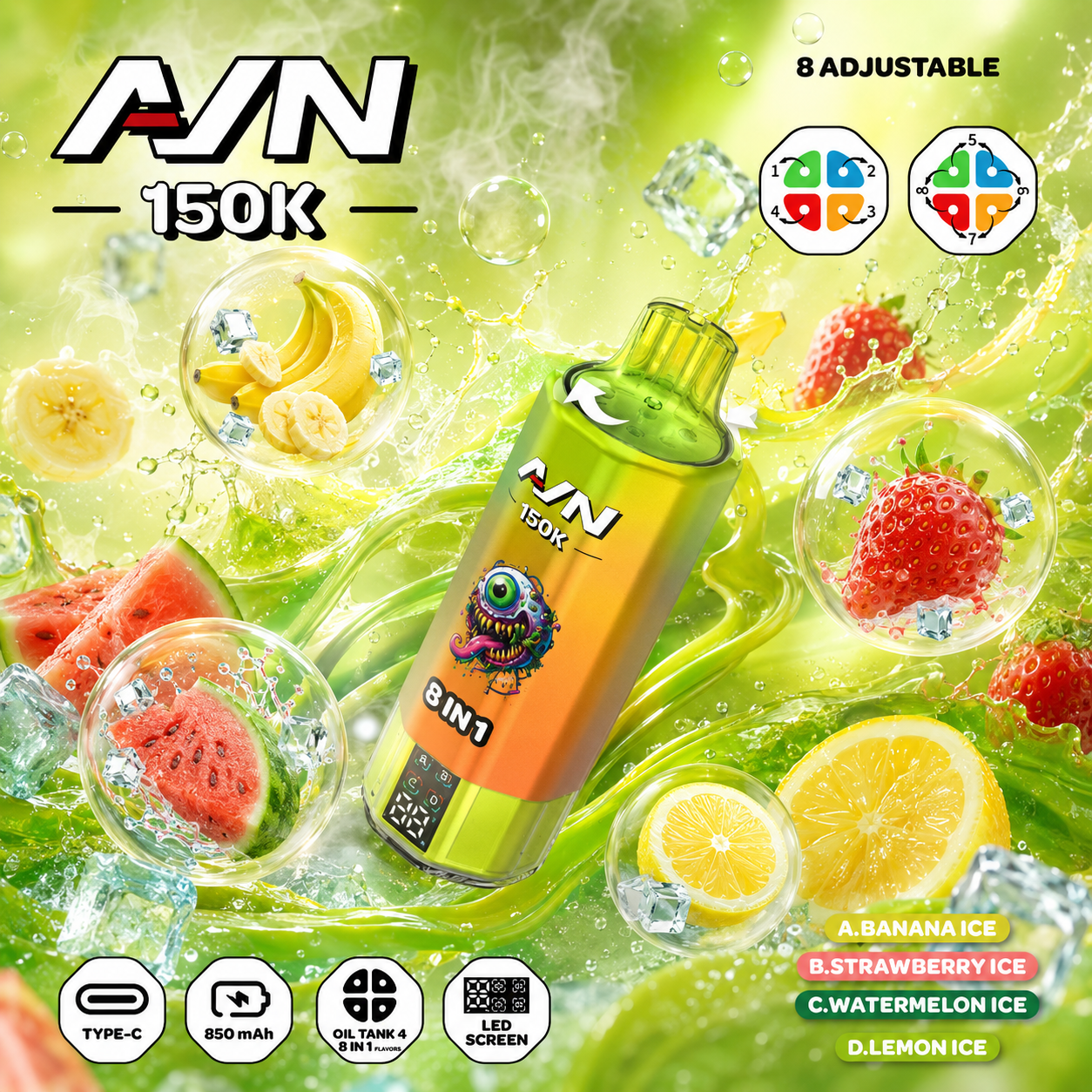 AIVONO AIM AVN 150K Puffs 8 IN 1