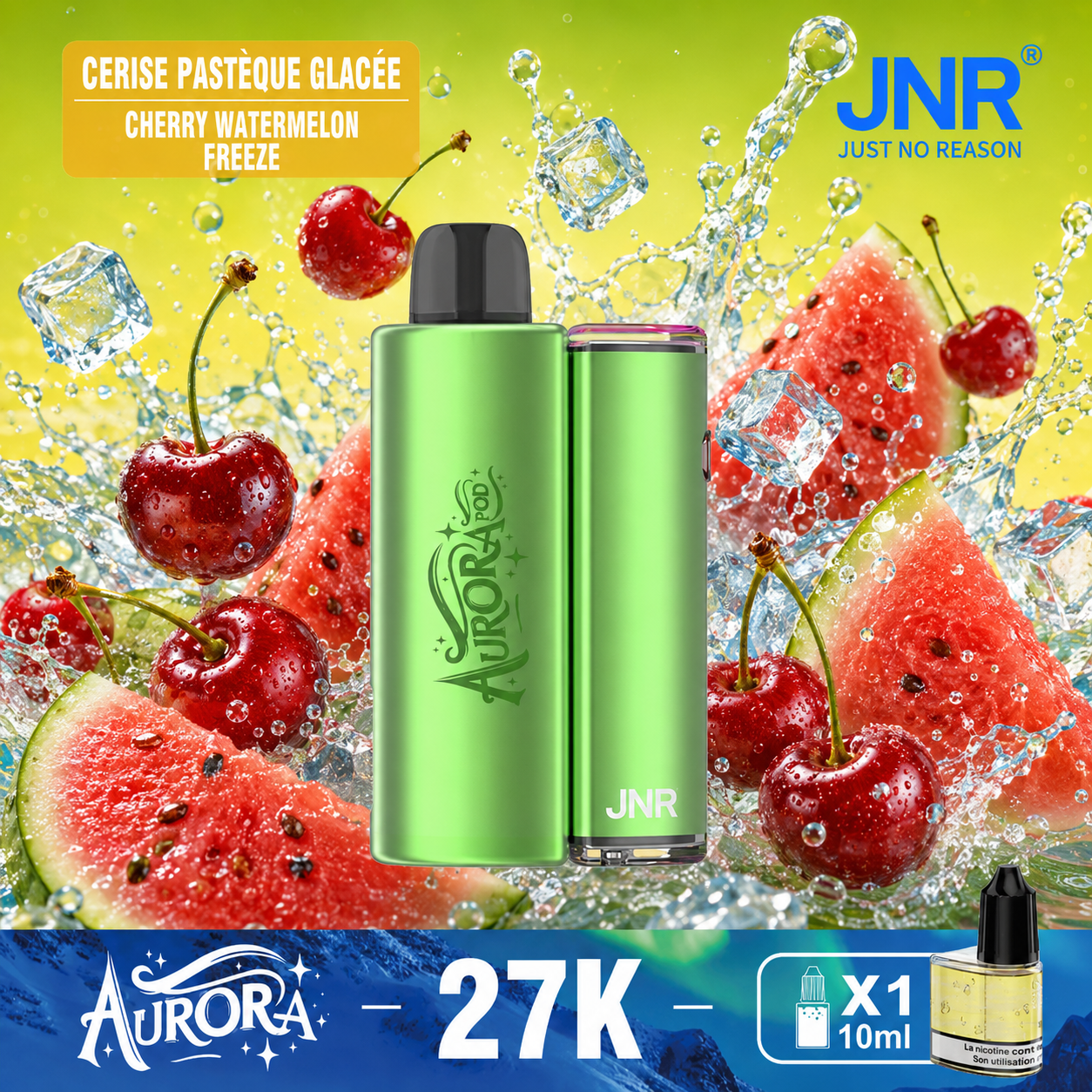 JNR Aurora Vape | 27000 Puffs (50 PCS)