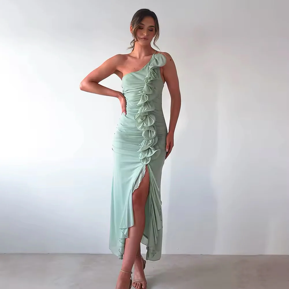 Ruffles And Champagne Dress