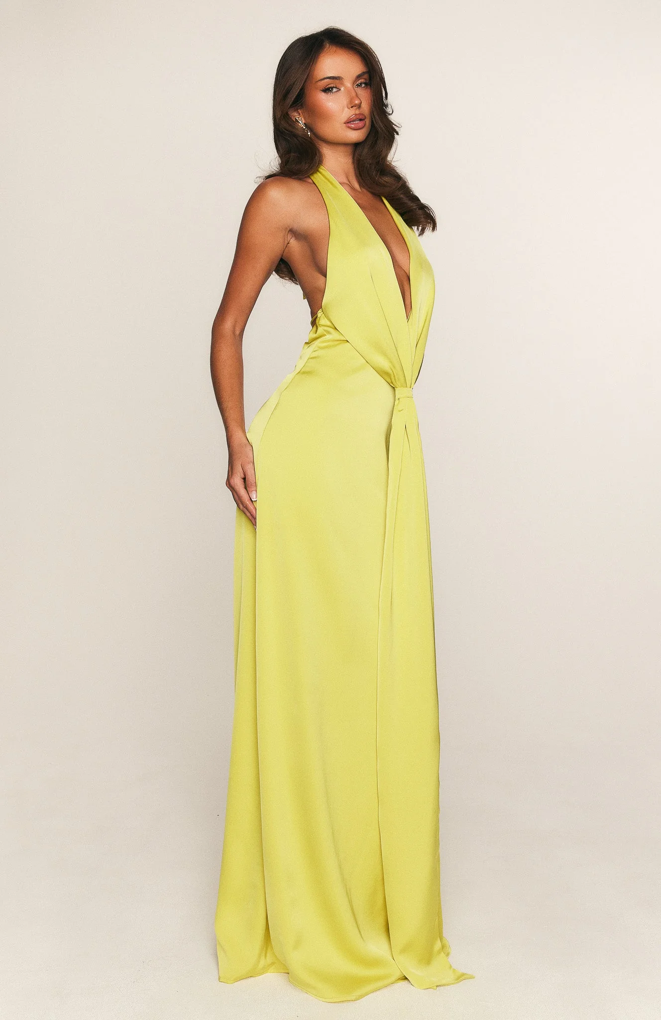 Delicate Delight Maxi Dress Chartreuse