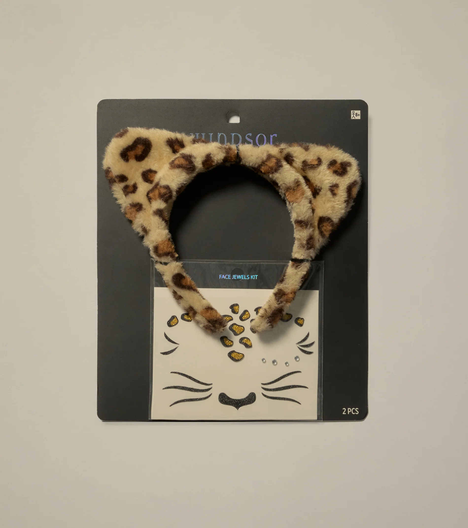 Fierce Finish Leopard Ears And Face Art Set