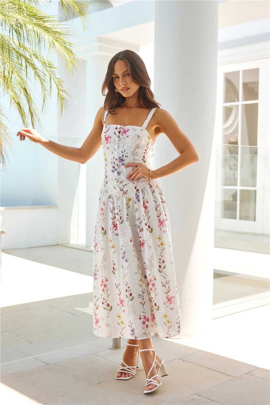 Whimsical Charm Maxi Dress Print