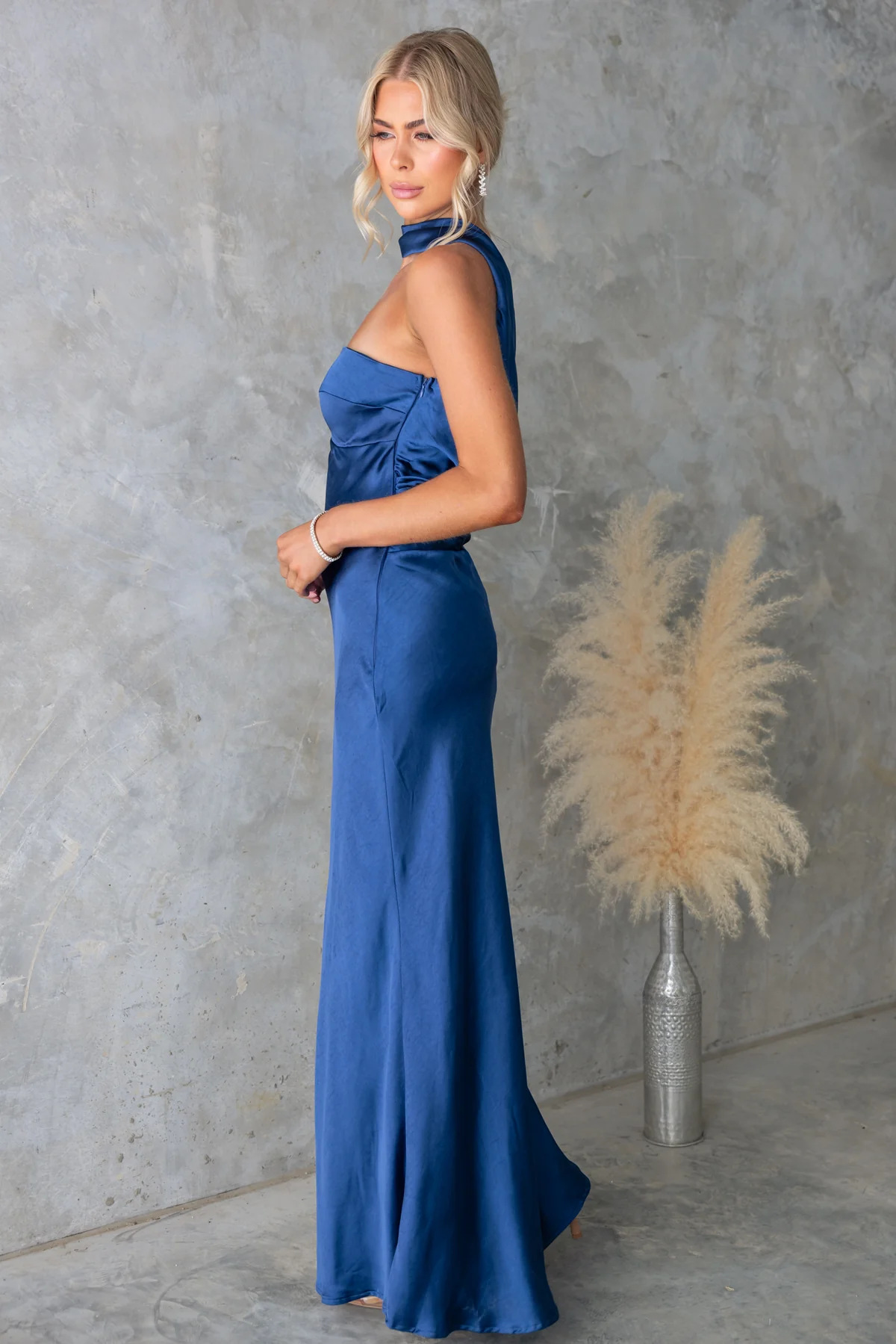 Satin Tube Maxi Dress