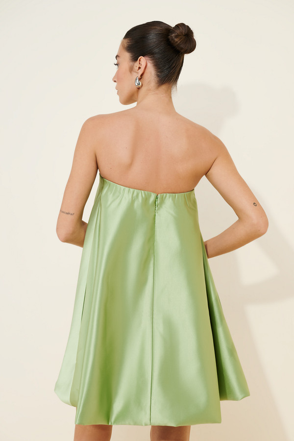Strapless Bubble Mini Dress