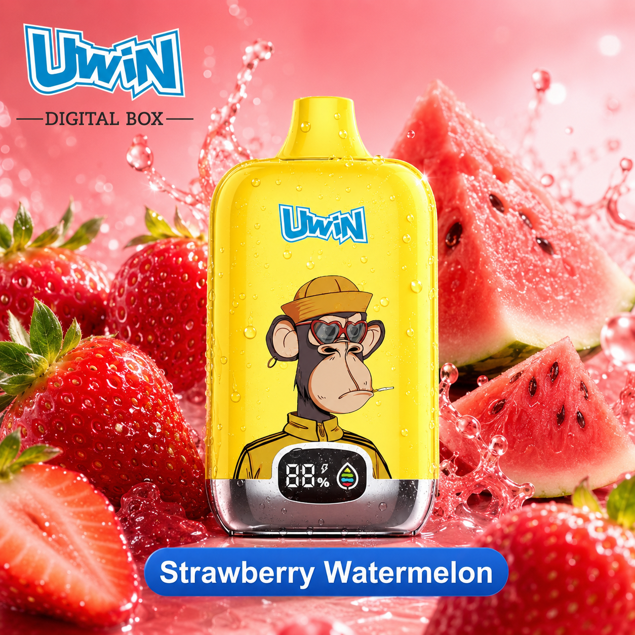 【New Arrive🎁】Uwin Digital Box 12000 12K Puffs Disposable Vape | Smart LED Display & Mesh Coil | 20 Flavors Rechargeable Vape