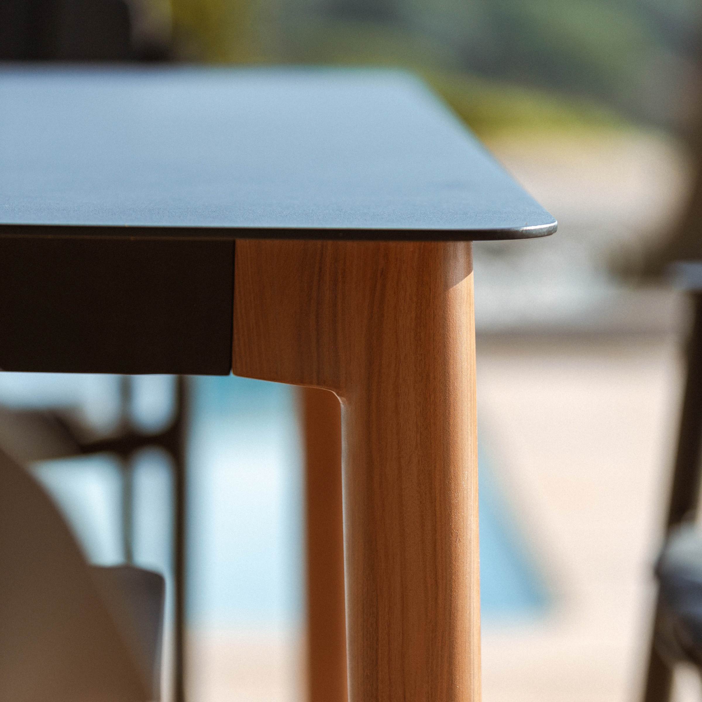 Table de jardin rectangulaire en aluminium 10 places (240 x 120 cm) Monte Carlo Gris anthracite