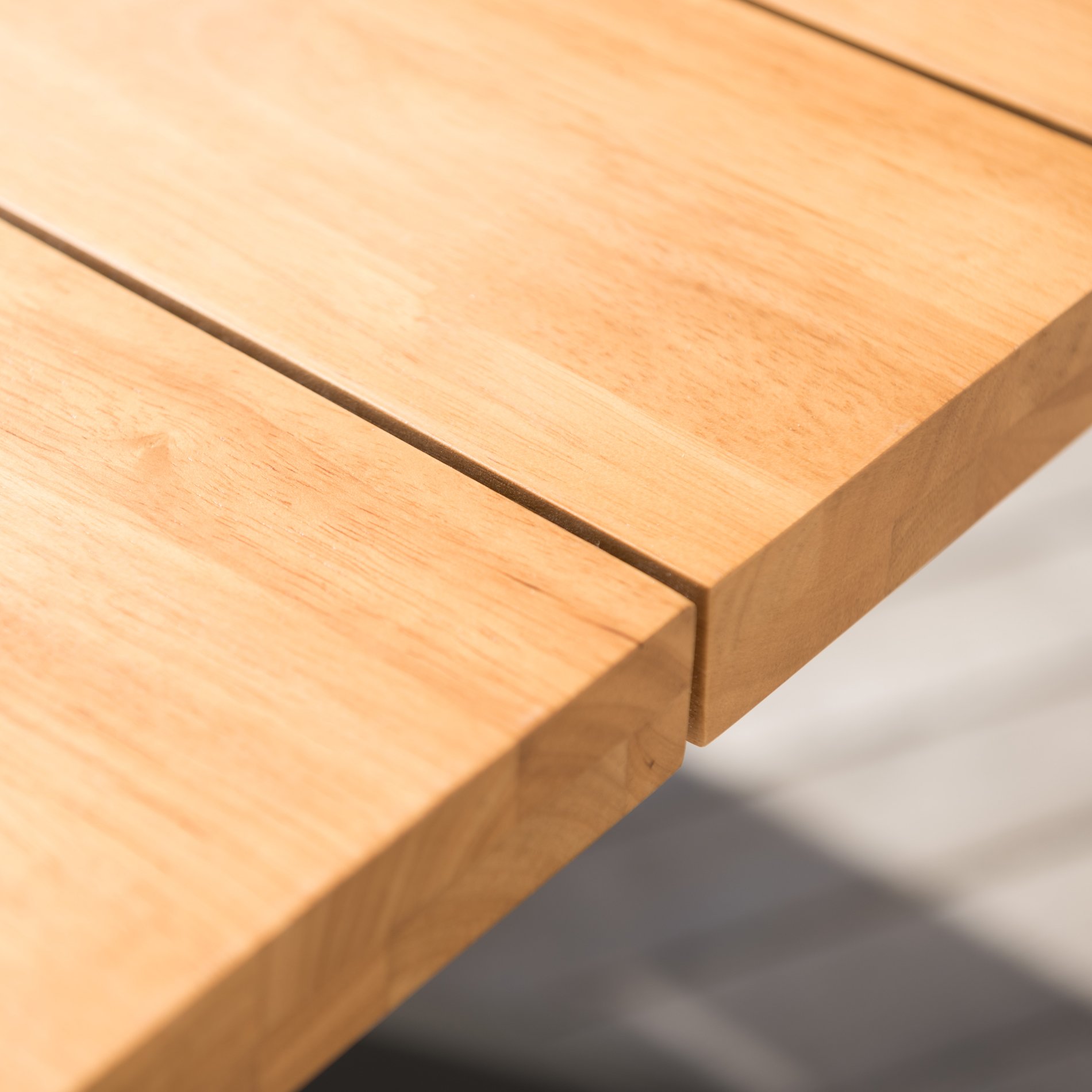 Table de jardin en aluminium et bois teck 8 places (200 x 100 cm) Bali Gris anthracite