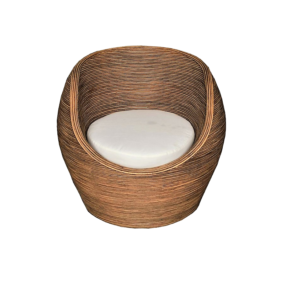 Salon de jardin en rotin 5 places Trinidad Naturel beige