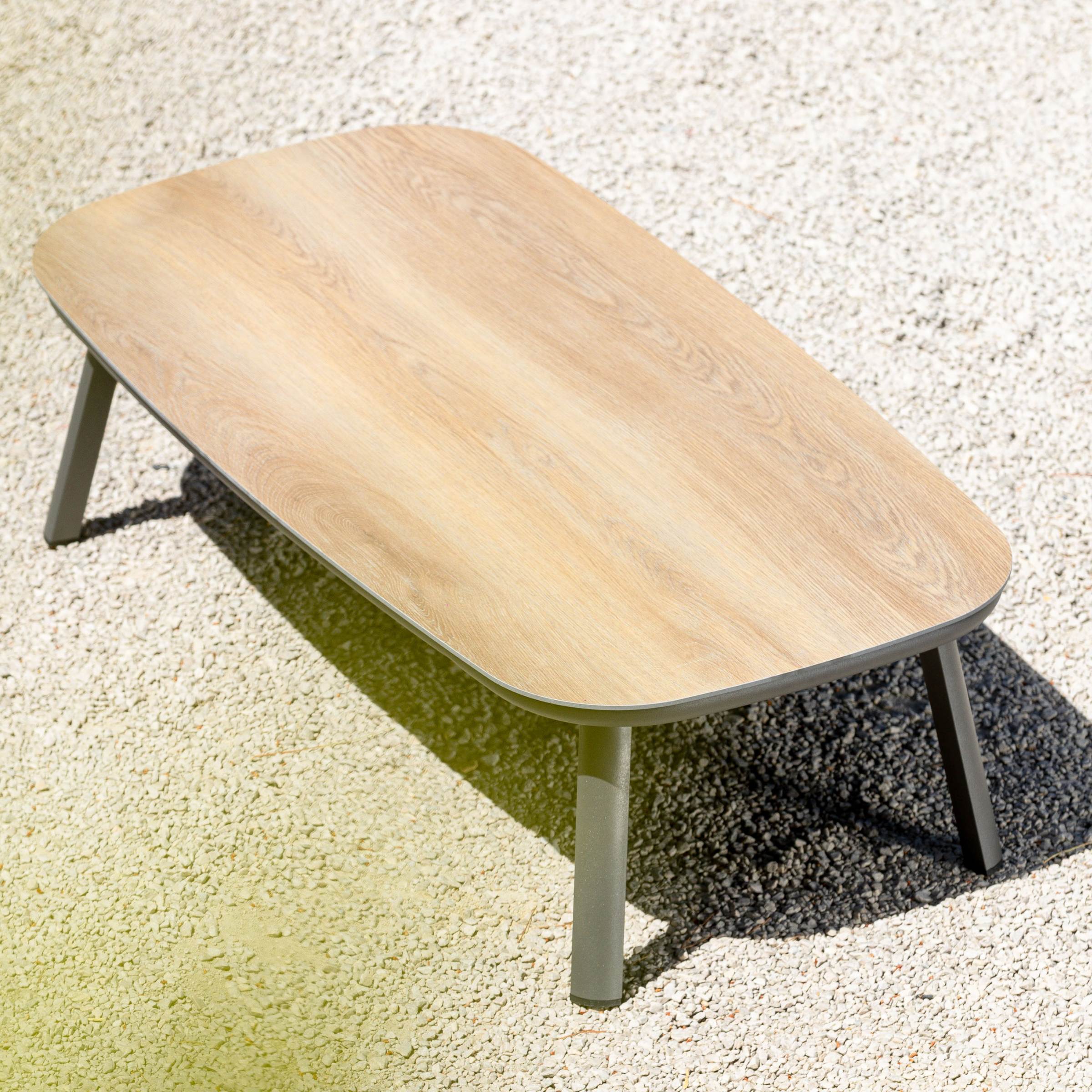 Salon de jardin en aluminium 7 places 5 pcs Amalfi Gris anthracite et gris clair