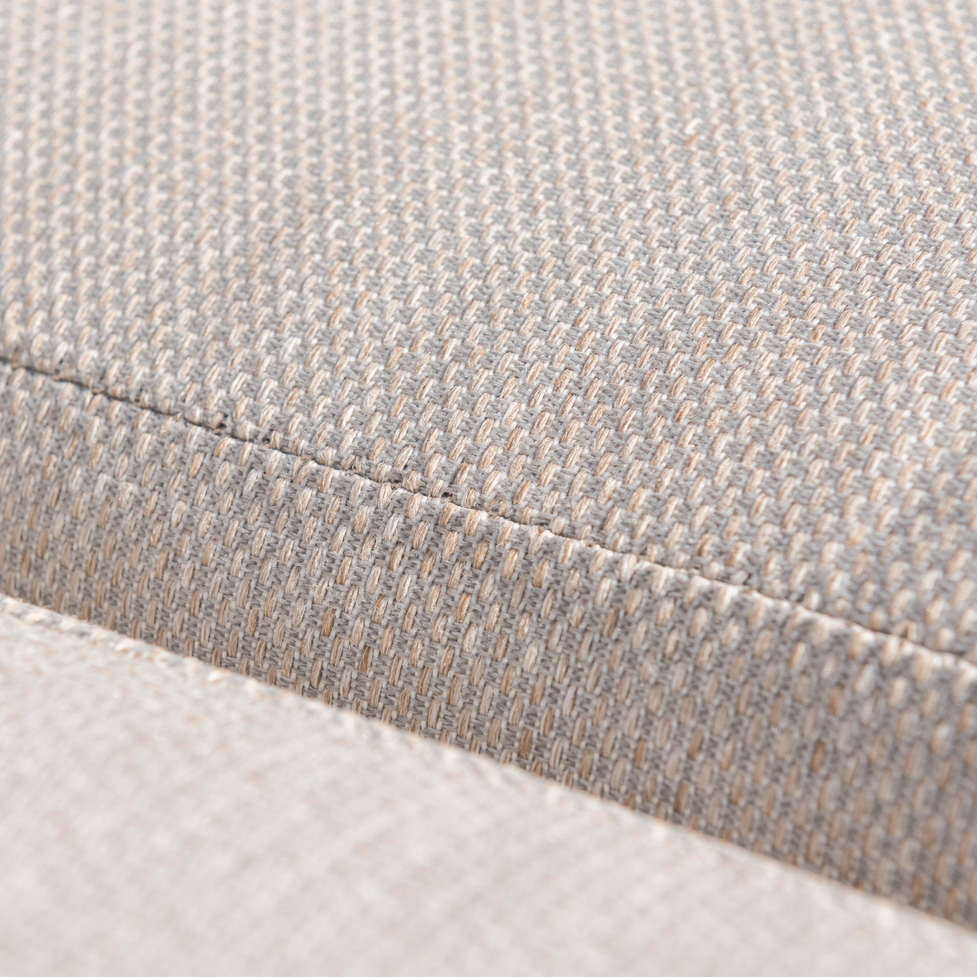 Salon de jardin aluminium 5 places 4 pcs Elba Blanc et taupe