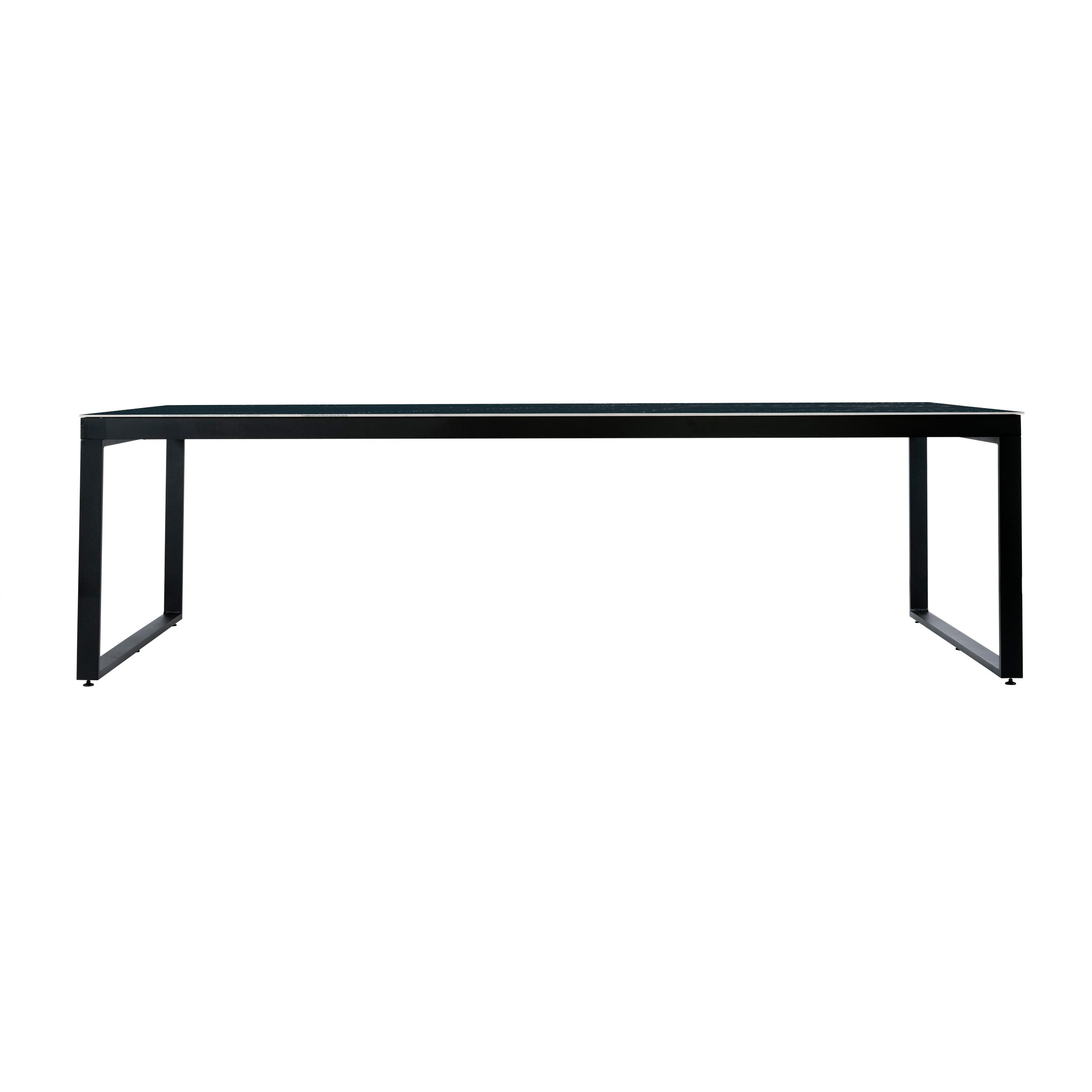 Table de jardin en aluminium et céramique 10 places (240 x 120 cm) Kore Noir marbré