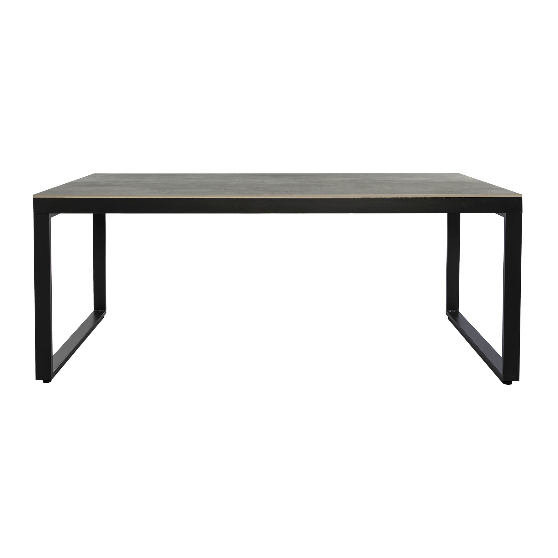Table de jardin en aluminium et céramique 8 places (180 x 90 cm) Kore Gris anthracite