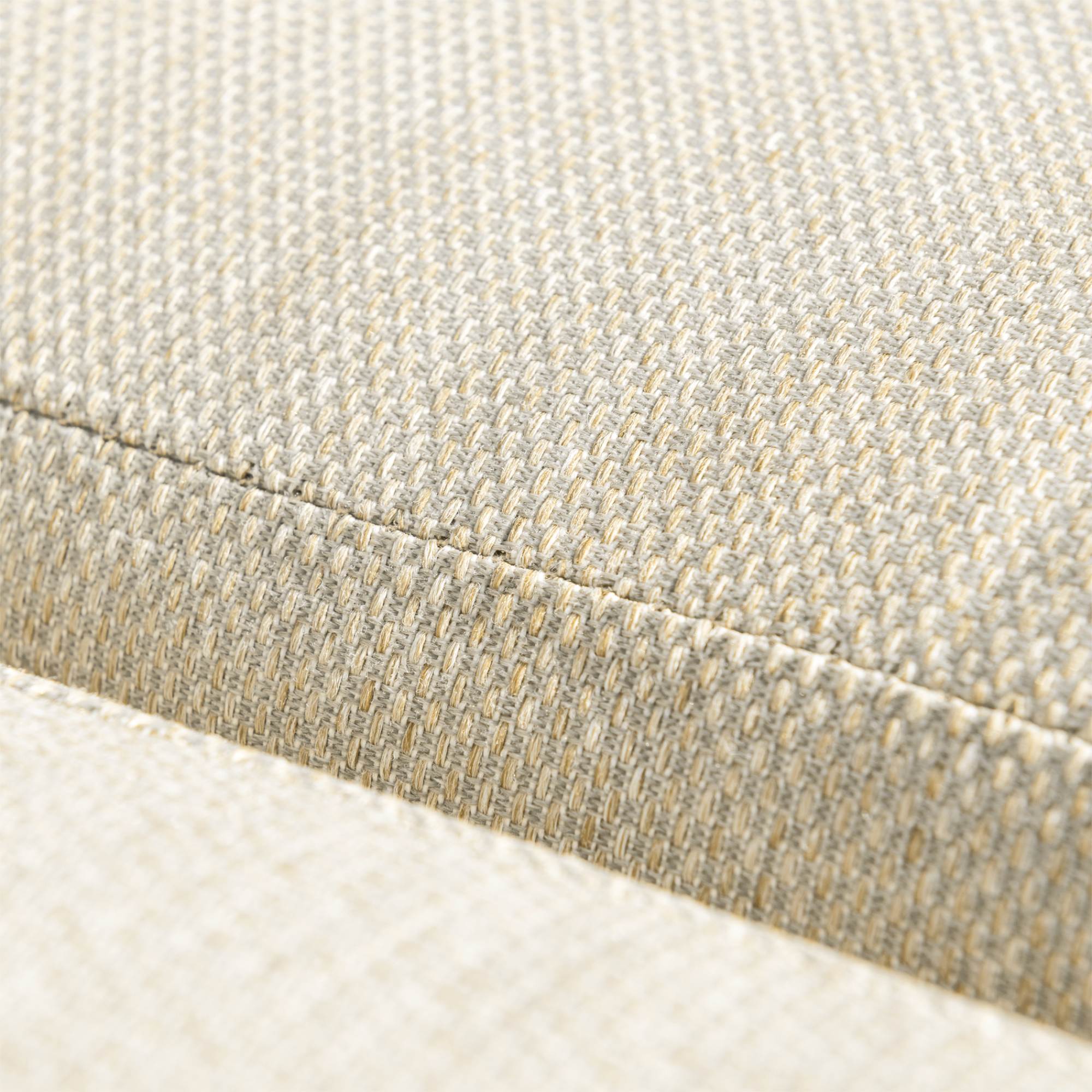 Salon de jardin aluminium 7 places 5 pcs Elba Blanc et beige