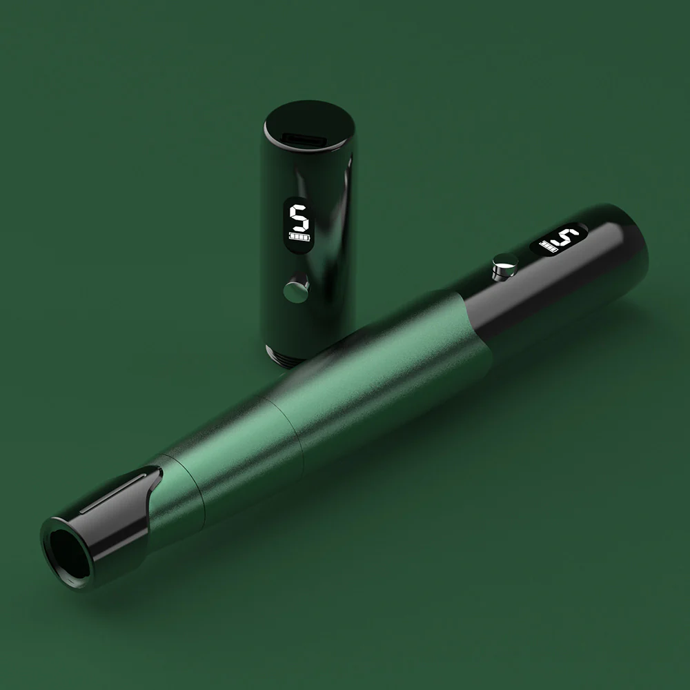 Charme Princesse Kabelloser Permanent Makeup Pen mit 2 Griffen und Hautpflege-Management – Kabellose Permanent-Make-up-Maschine