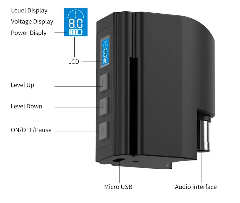 Professionelles kabelloses digitales/analoges Tattoo-Netzteil – Mini-Tattoo-Digitalgerät für Tätowiermaschinen