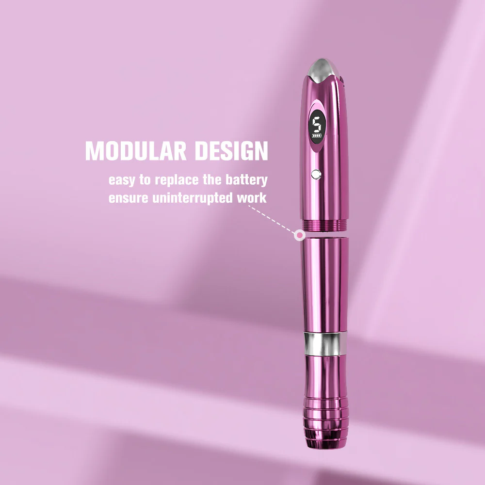 Dual-Batterie-Tattoo-Maschine Großhandel Permanent Make-up Maschine Tattoo-Stift für Lippen- und Augenbrauentätowierung