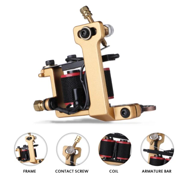 OEM Verfügbar – Kupfer Shader Equipment Coil Maschine Liner Messing Tattoo-Maschine