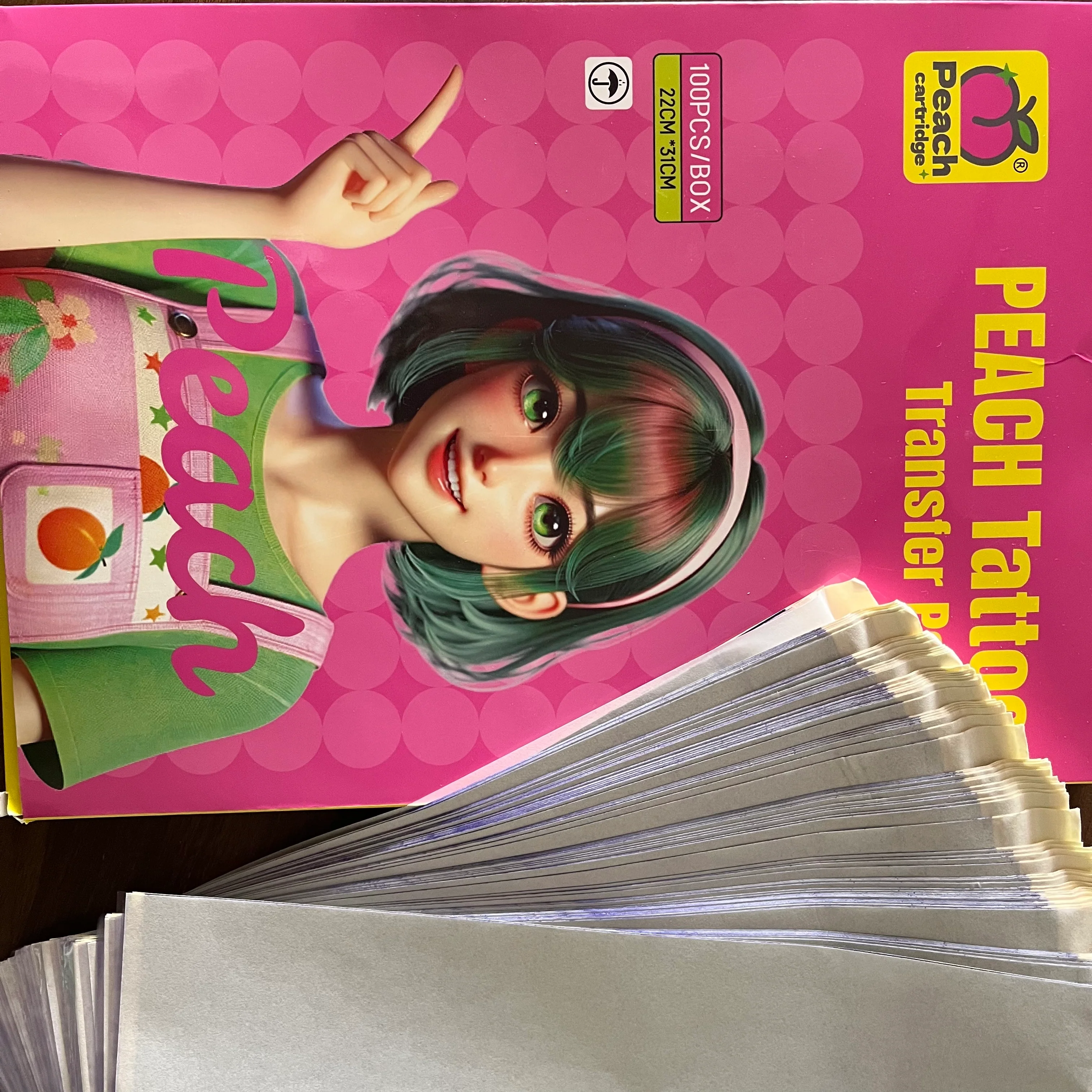 PEACH Tattoo Transferpapier – Hochwertiges, langlebiges A4-Transferpapier für präzises Tätowieren