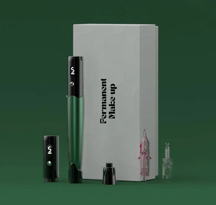 Charme Princesse Kabelloser Permanent Makeup Pen mit 2 Griffen und Hautpflege-Management – Kabellose Permanent-Make-up-Maschine
