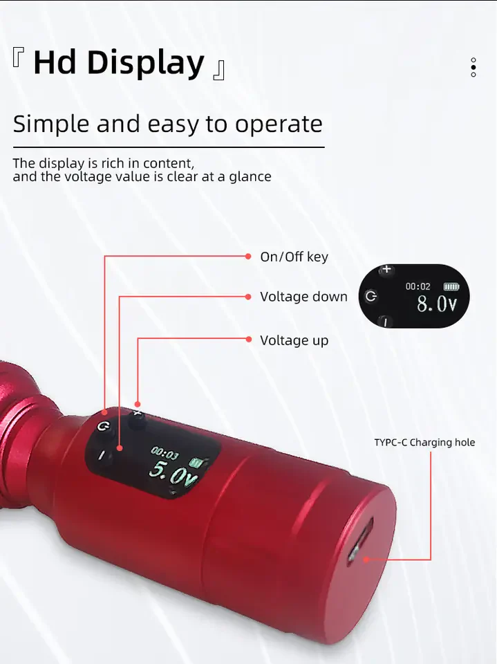 Großhandels-Drahtloser Tattoo-Stift Akku – Große Kapazität, Einfache Bedienung, Tattoo-Maschinen-Akku