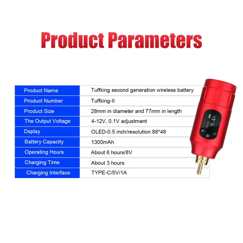 Großhandels-Drahtloser Tattoo-Stift Akku – Große Kapazität, Einfache Bedienung, Tattoo-Maschinen-Akku