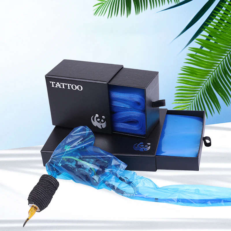 PEACH Einweg-Tattoo-Kabelhüllen – Schutzhüllen für Tattoo-Maschinenkabel / Staubschutzbeutel / Reinigungsbeutel