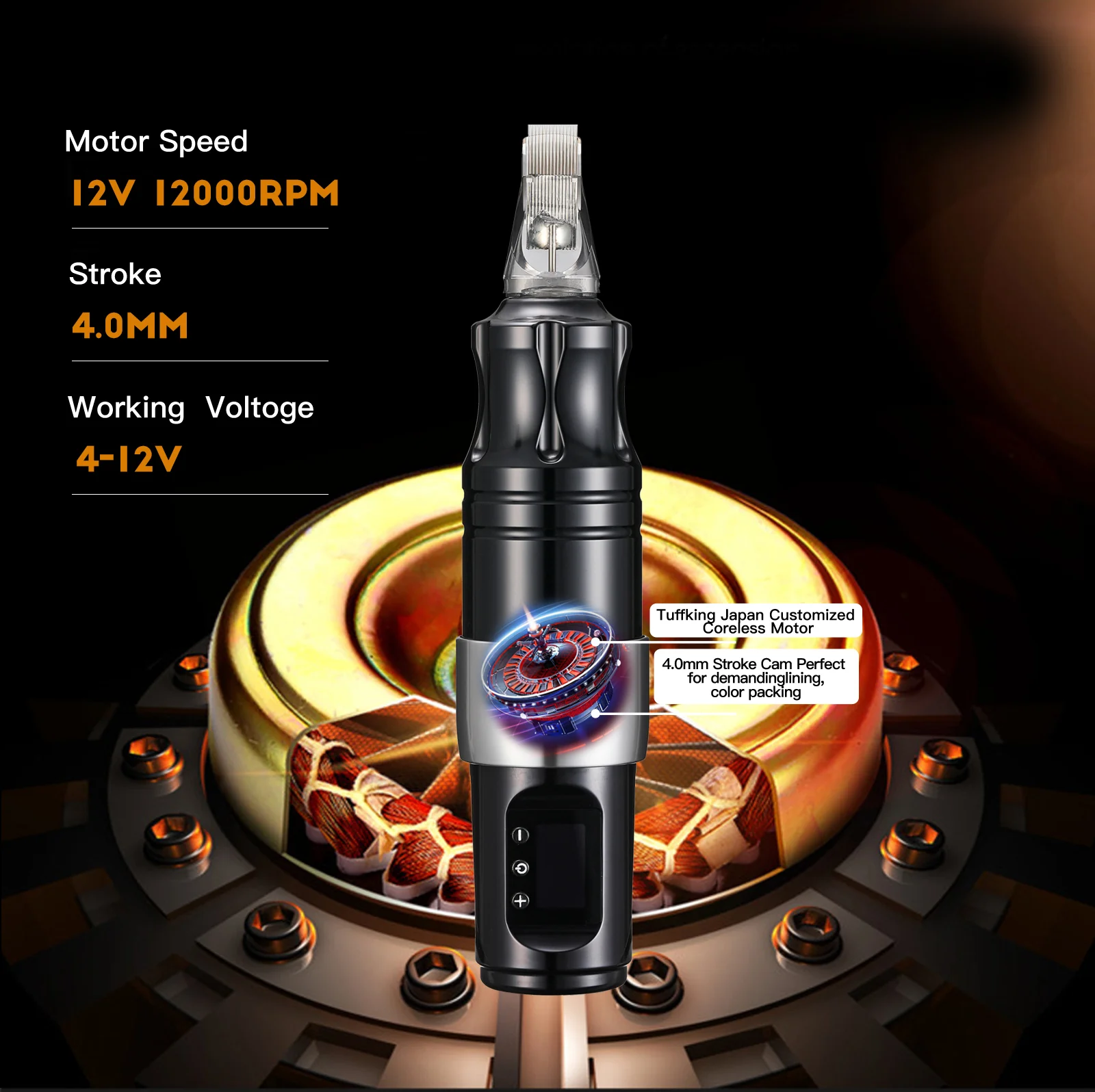 Großhandel Premium Kabellose Tattoo-Maschine – Wiederaufladbarer Hochwertiger Rotary Tattoo Pen