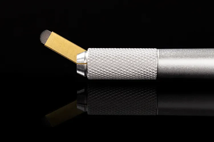 Hochwertige PCD-Hard-Nadel – Microblading-Sticknadel für das Üben von Augenbrauen, Eyeliner und Lippen Permanent Make-up
