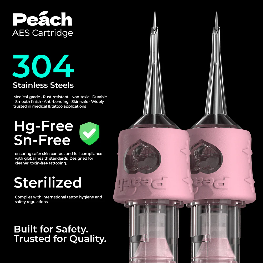 PEACH-AES PMU Tattoo Nadel｜Hochpräzise Permanent Make-up Kartusche