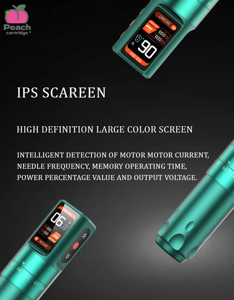PEACH Modelle Magnetische Tattoo-Pen Hochwertige Tattoo-Werkzeuge Professionelle Intelligente Digitalanzeige Kabellose Tattoo-Maschine
