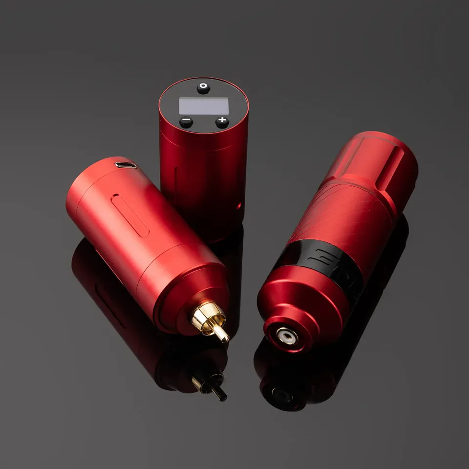 Neueste Tattoo-Maschinenpistole mit Digitalanzeige – Kabelloser Tattoo-Stift mit Akku