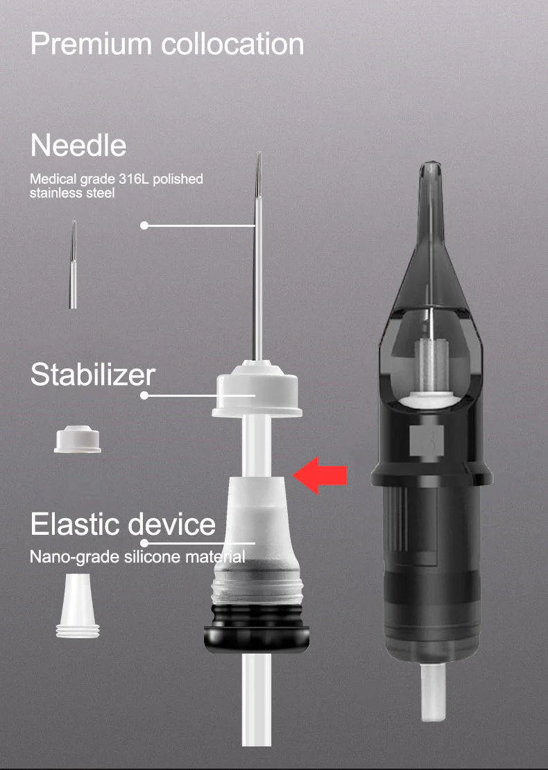 Verstellbare Tattoo Schattierungsnadeln – PEACH Tattoo Supply