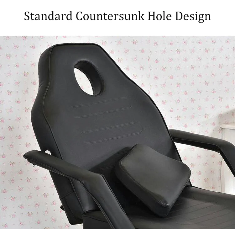 PEACH Schwarzer/Weißer Tattoo-Stuhl – Tattoo-Liege für Künstler – Tattoo-Recliner – Tattoo-Bett – Tattoo-Ausrüstung