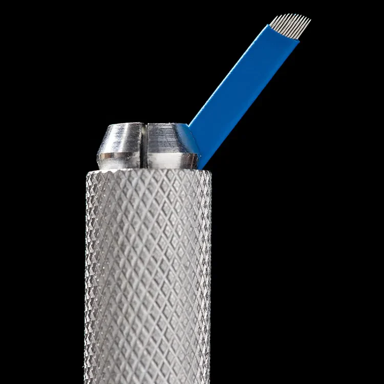 E.O. Gas Sterile Augenbrauen-Microblading-Nadel mit 12 Pins – Hochwertige Nano-Microblading-Nadeln