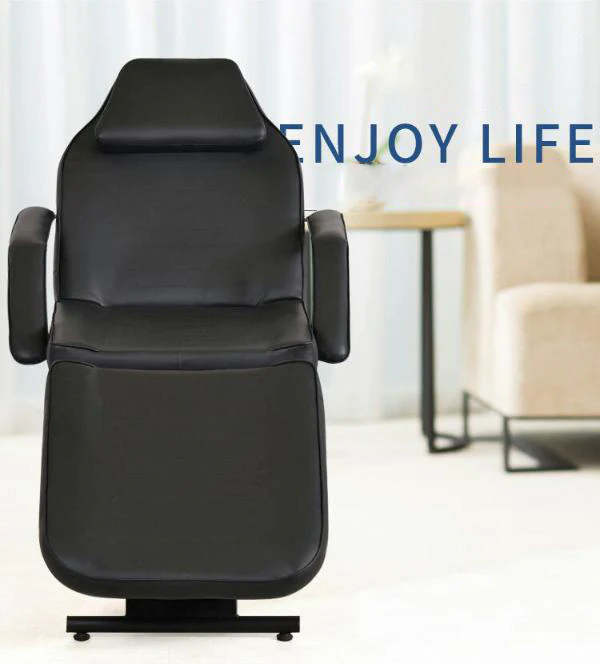 PEACH Schwarzer/Weißer Tattoo-Stuhl – Tattoo-Liege für Künstler – Tattoo-Recliner – Tattoo-Bett – Tattoo-Ausrüstung