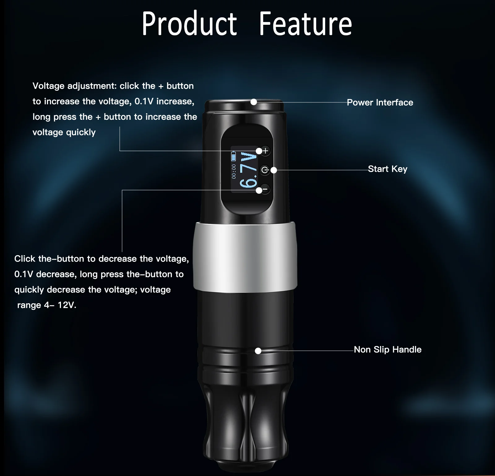 Großhandel Premium Kabellose Tattoo-Maschine – Wiederaufladbarer Hochwertiger Rotary Tattoo Pen