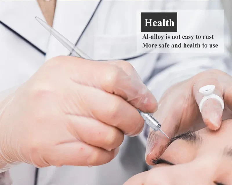 Hochwertige Einweg-Microblading-Stifte 0,15 mm 18U manuell für Augenbrauen, schwarzer Kristall