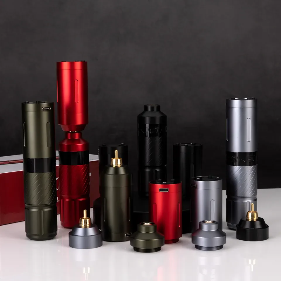 Neueste Tattoo-Maschinenpistole mit Digitalanzeige – Kabelloser Tattoo-Stift mit Akku