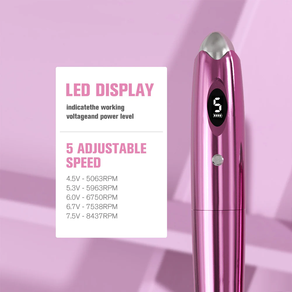 Dual-Batterie-Tattoo-Maschine Großhandel Permanent Make-up Maschine Tattoo-Stift für Lippen- und Augenbrauentätowierung