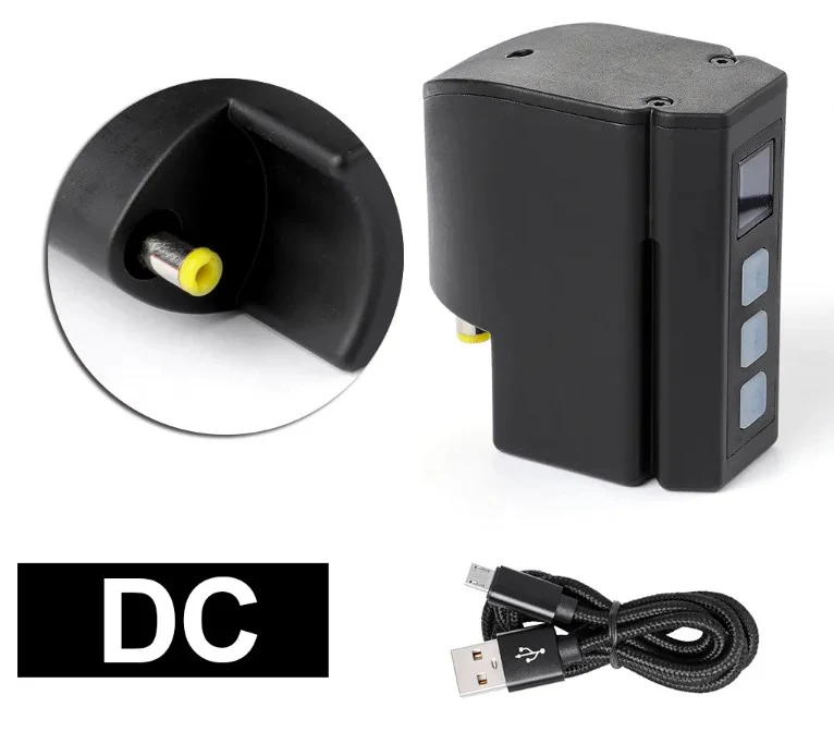 Professionelles kabelloses digitales/analoges Tattoo-Netzteil – Mini-Tattoo-Digitalgerät für Tätowiermaschinen