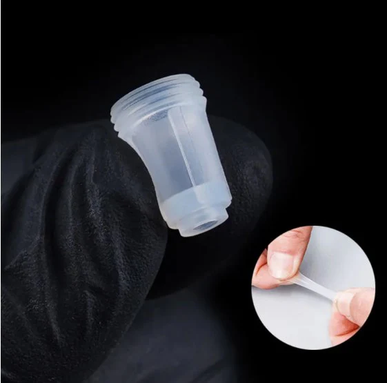 PEACH Tattoo-Kartuschennadeln mit violettem TPE-Weichschutz und goldener Kartusche