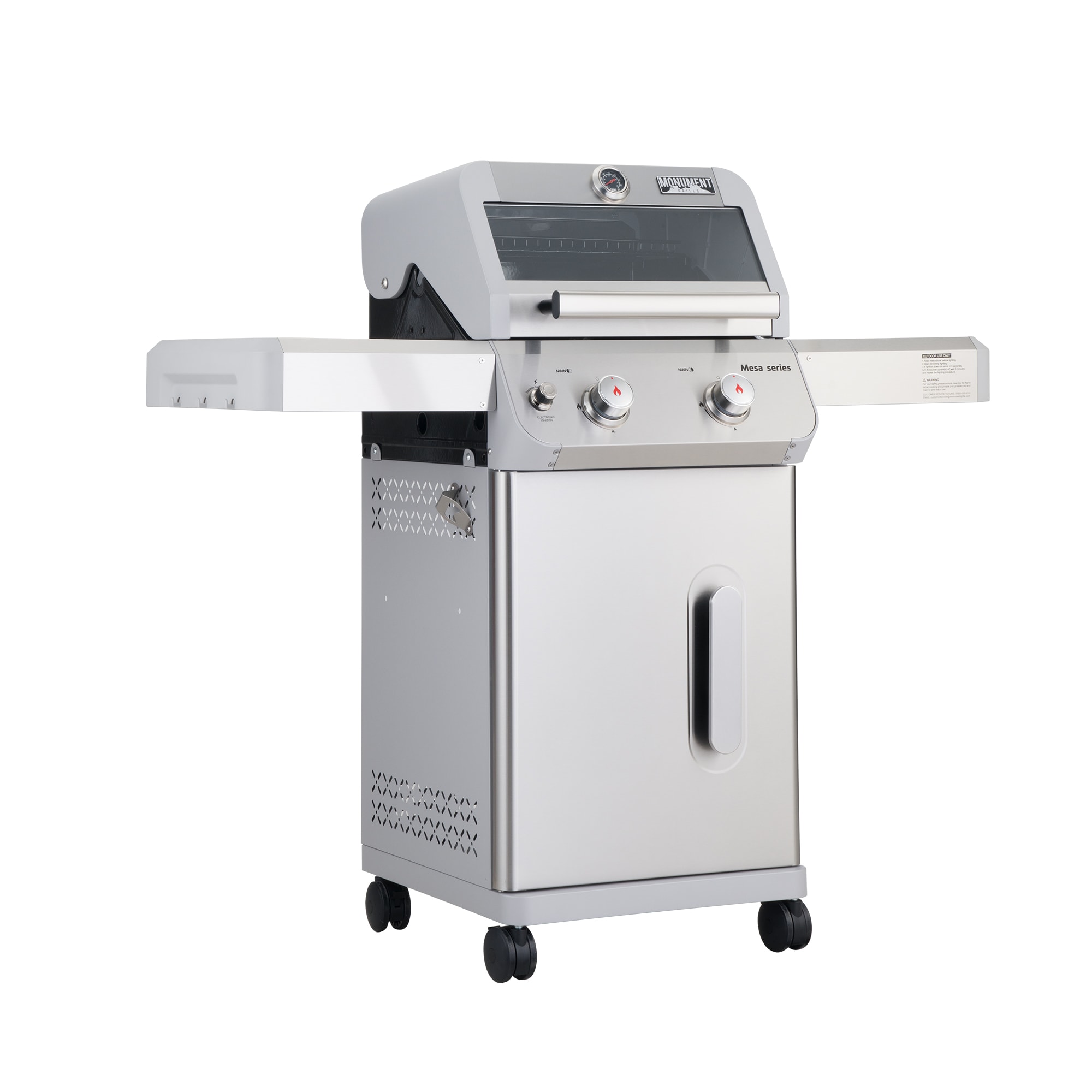 Monument Mesa 200S Stainless Steel 2 -Burner Liquid Propane Gas Grill