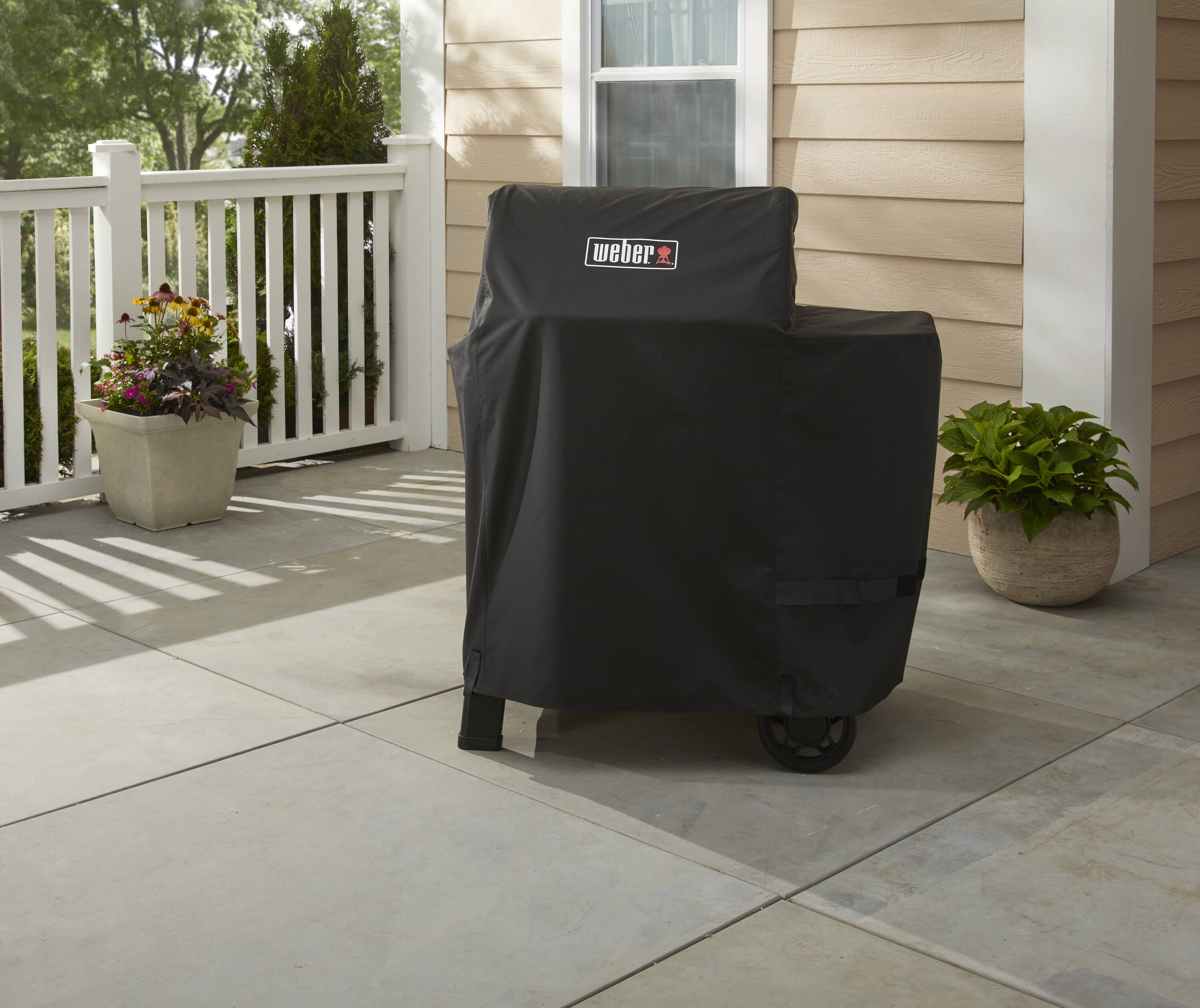 Weber Searwood 38.50-in W x 47.00-in H Black Pellet grill Cover